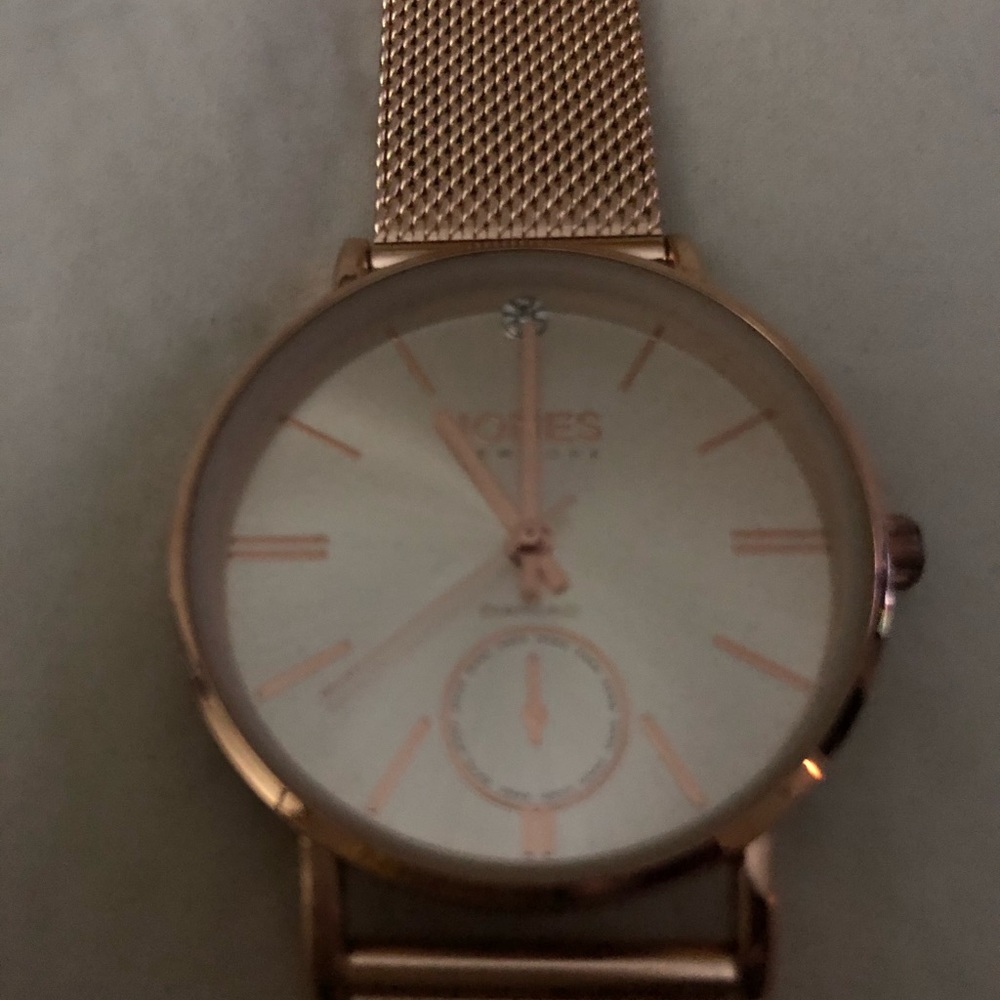 Jones New York rose gold watch